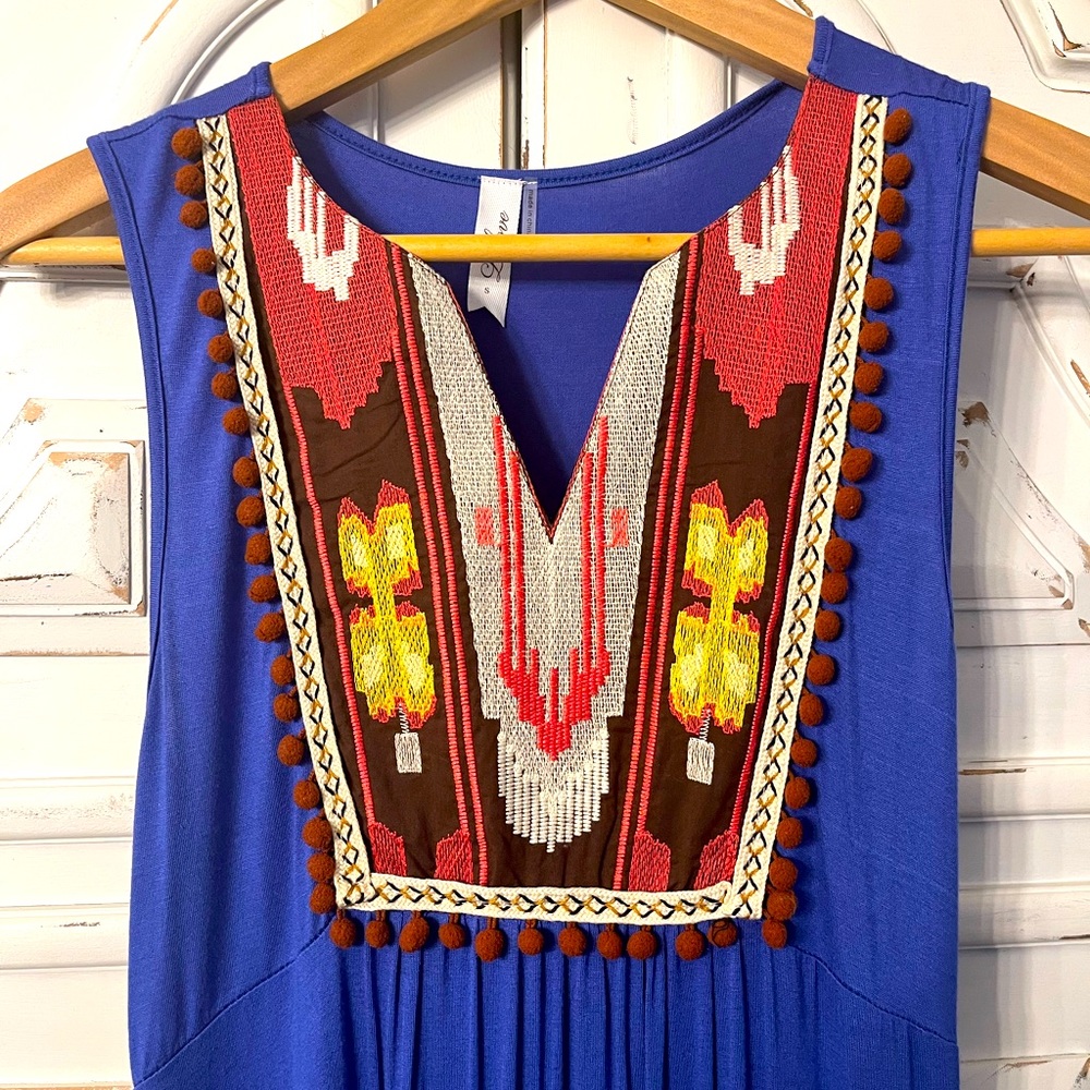 Embroidered Maxi Dress